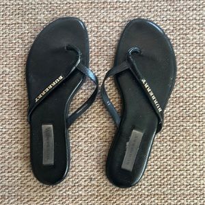 Black Burberry Sandals / Flip Flops Size 8